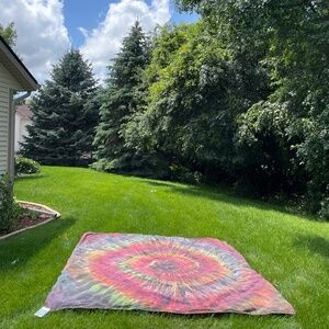 *Sold- Large Stellar Tie Dyed Tapestries (Rainbow Swirl) x2